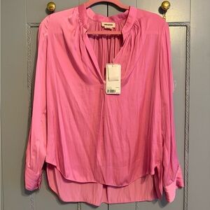 Zadig&Voltaire Pink Silk-Look Women's Blouse